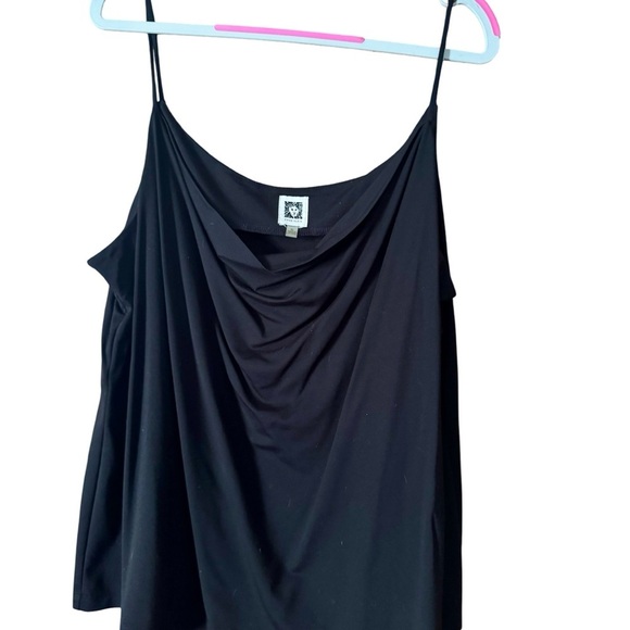 Anne Klein Tops - Anne Klein Black Draped Camisole